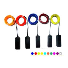 Neon LED Light Glow EL Wire String Strip Cuerda Cuerda Decor Car Party + Controller